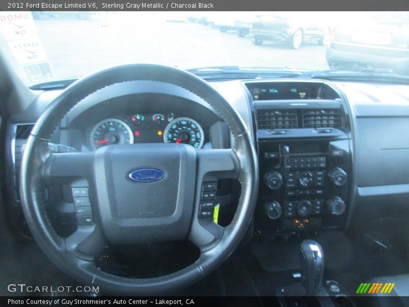 Sterling Gray Metallic / Charcoal Black 2012 Ford Escape Limited V6