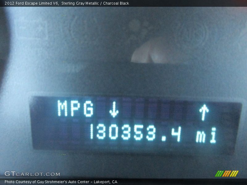 Sterling Gray Metallic / Charcoal Black 2012 Ford Escape Limited V6