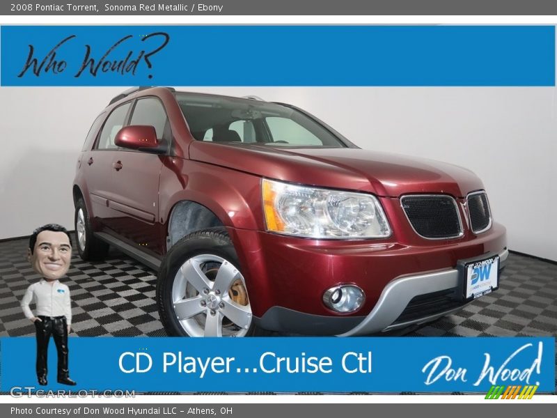 Sonoma Red Metallic / Ebony 2008 Pontiac Torrent