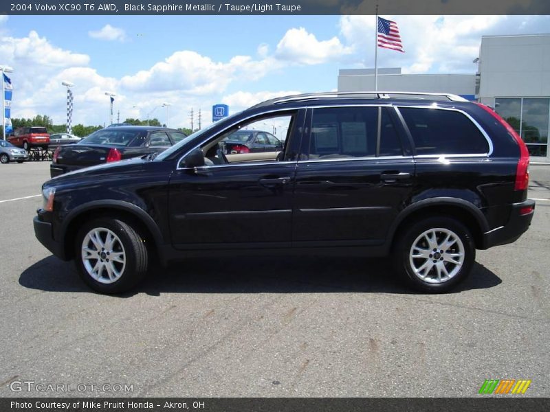 Black Sapphire Metallic / Taupe/Light Taupe 2004 Volvo XC90 T6 AWD