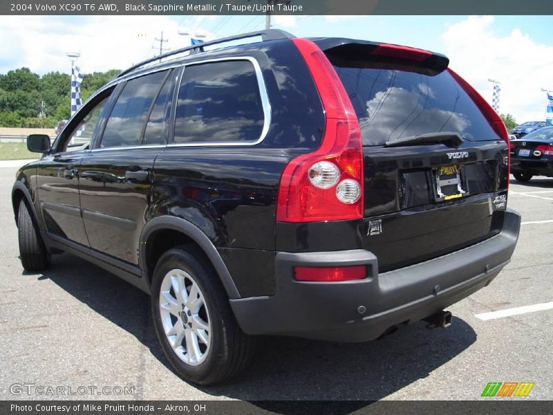 Black Sapphire Metallic / Taupe/Light Taupe 2004 Volvo XC90 T6 AWD