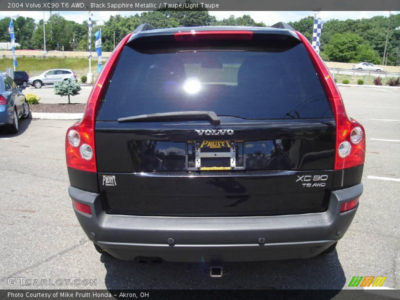 Black Sapphire Metallic / Taupe/Light Taupe 2004 Volvo XC90 T6 AWD