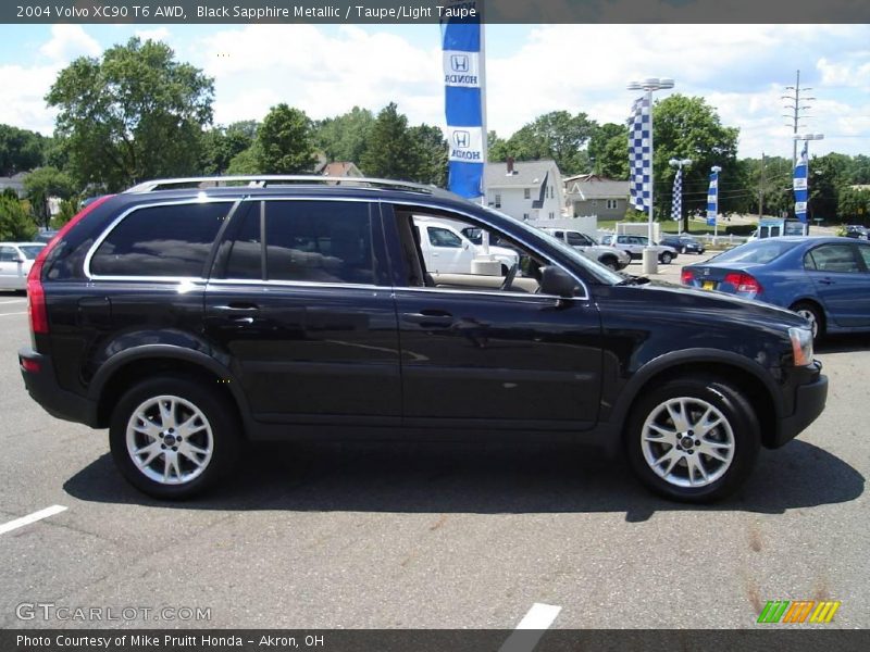 Black Sapphire Metallic / Taupe/Light Taupe 2004 Volvo XC90 T6 AWD