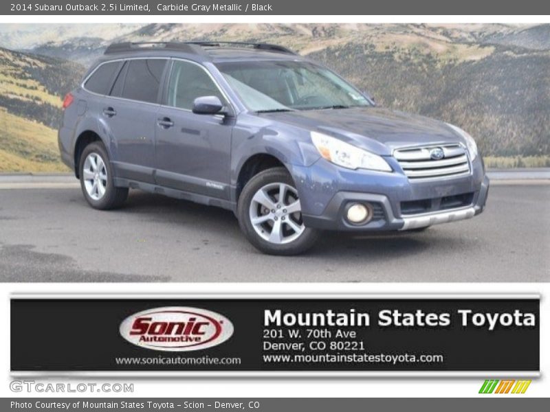 Carbide Gray Metallic / Black 2014 Subaru Outback 2.5i Limited