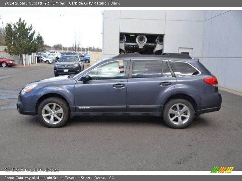 Carbide Gray Metallic / Black 2014 Subaru Outback 2.5i Limited