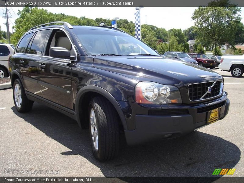 Black Sapphire Metallic / Taupe/Light Taupe 2004 Volvo XC90 T6 AWD