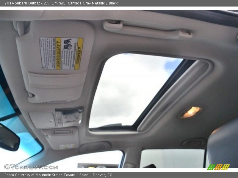 Carbide Gray Metallic / Black 2014 Subaru Outback 2.5i Limited