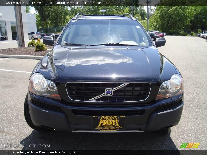 Black Sapphire Metallic / Taupe/Light Taupe 2004 Volvo XC90 T6 AWD