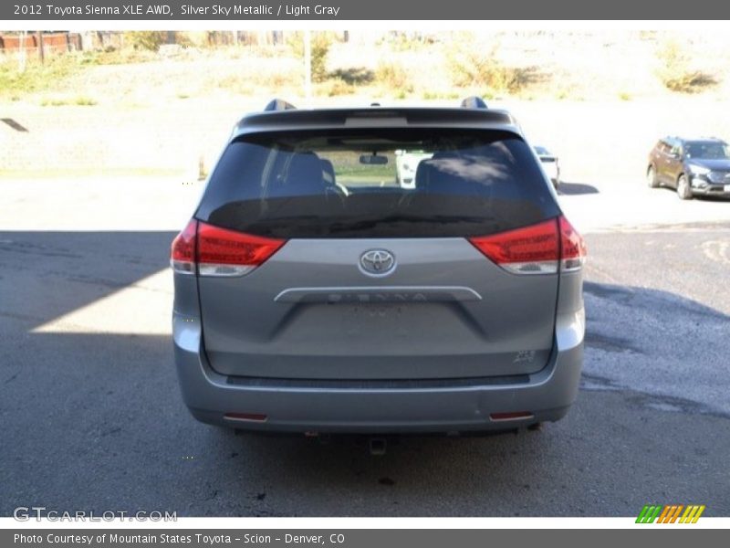 Silver Sky Metallic / Light Gray 2012 Toyota Sienna XLE AWD