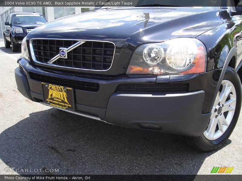 Black Sapphire Metallic / Taupe/Light Taupe 2004 Volvo XC90 T6 AWD