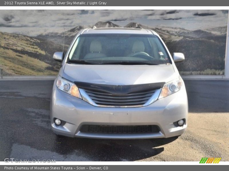 Silver Sky Metallic / Light Gray 2012 Toyota Sienna XLE AWD