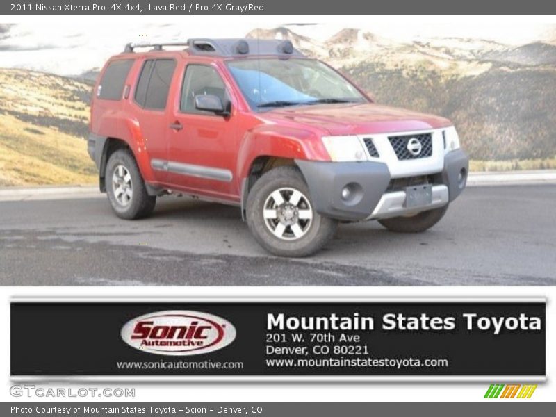 Lava Red / Pro 4X Gray/Red 2011 Nissan Xterra Pro-4X 4x4