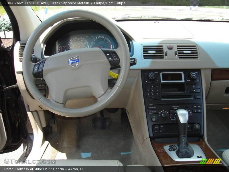 Black Sapphire Metallic / Taupe/Light Taupe 2004 Volvo XC90 T6 AWD
