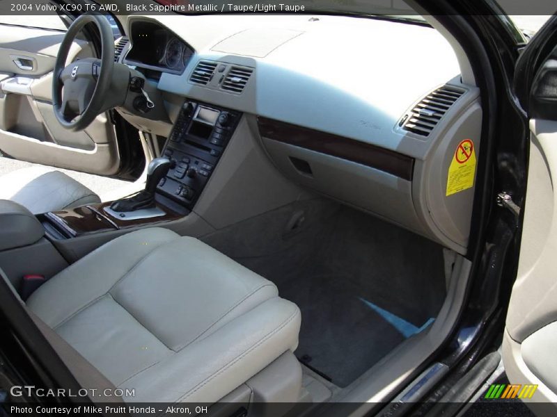 Black Sapphire Metallic / Taupe/Light Taupe 2004 Volvo XC90 T6 AWD