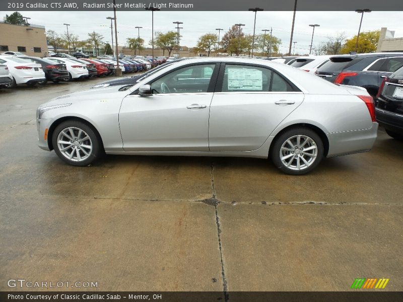 Radiant Silver Metallic / Light Platinum 2019 Cadillac CTS AWD