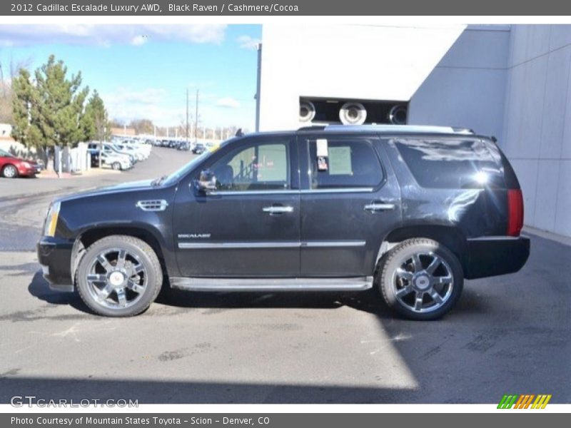 Black Raven / Cashmere/Cocoa 2012 Cadillac Escalade Luxury AWD