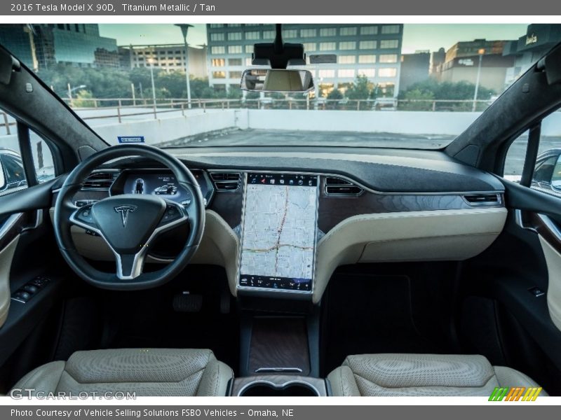Dashboard of 2016 Model X 90D