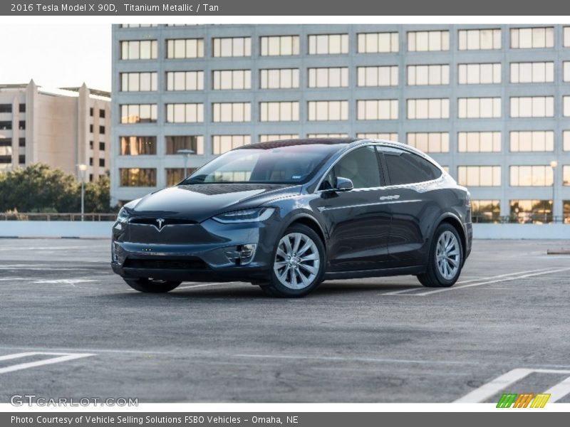 Titanium Metallic / Tan 2016 Tesla Model X 90D