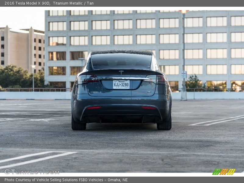 Titanium Metallic / Tan 2016 Tesla Model X 90D