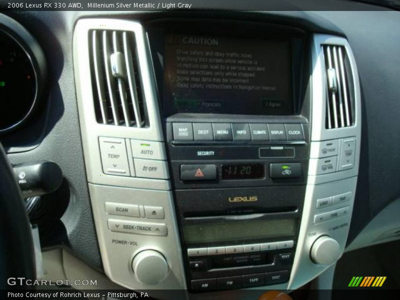 Millenium Silver Metallic / Light Gray 2006 Lexus RX 330 AWD