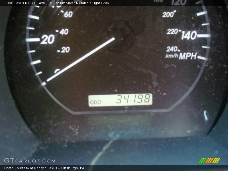 Millenium Silver Metallic / Light Gray 2006 Lexus RX 330 AWD