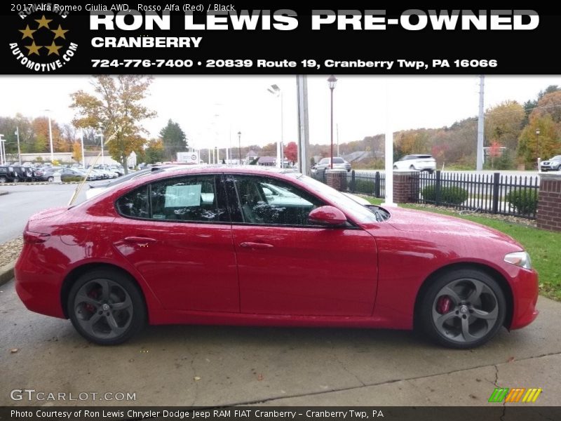 Rosso Alfa (Red) / Black 2017 Alfa Romeo Giulia AWD
