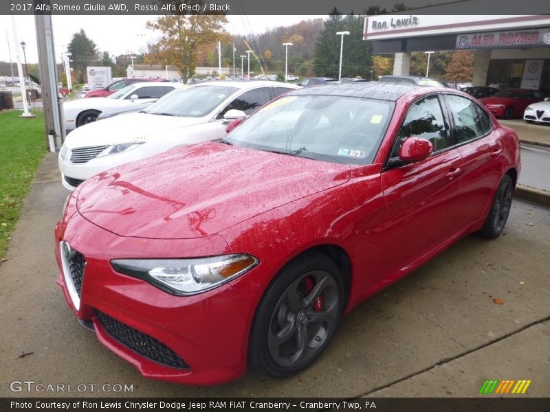 Rosso Alfa (Red) / Black 2017 Alfa Romeo Giulia AWD