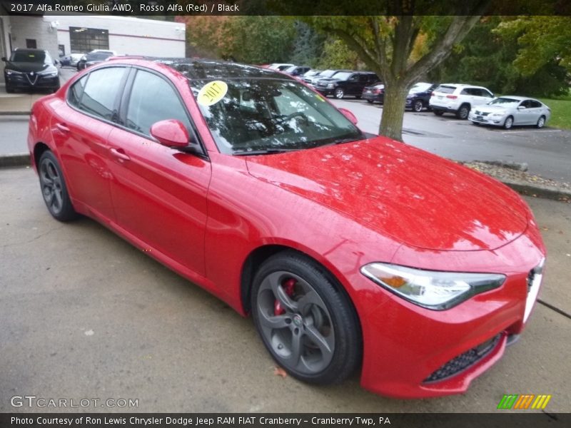 Rosso Alfa (Red) / Black 2017 Alfa Romeo Giulia AWD