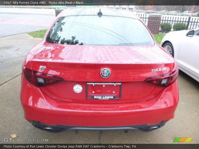 Rosso Alfa (Red) / Black 2017 Alfa Romeo Giulia AWD