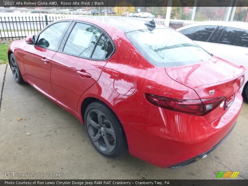 Rosso Alfa (Red) / Black 2017 Alfa Romeo Giulia AWD