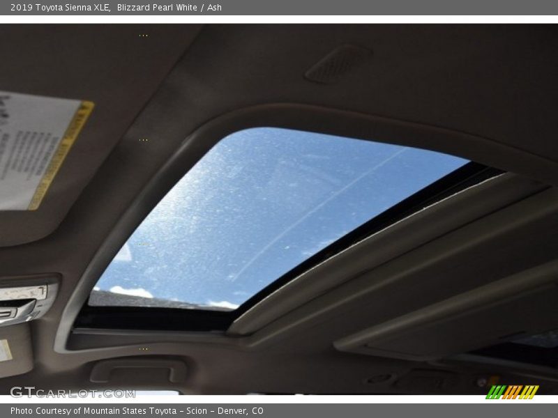 Blizzard Pearl White / Ash 2019 Toyota Sienna XLE