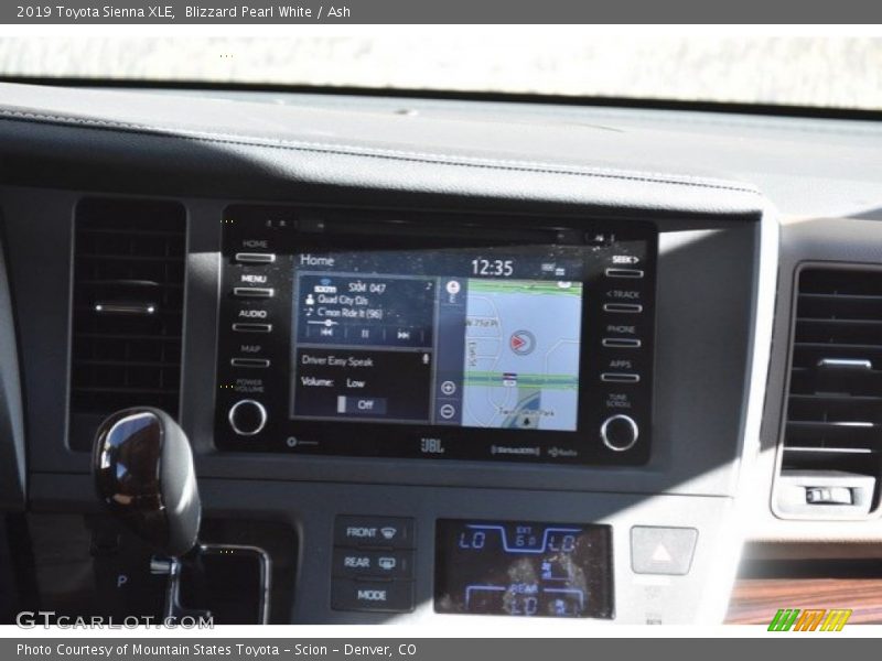 Blizzard Pearl White / Ash 2019 Toyota Sienna XLE