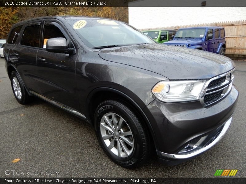 Granite Metallic / Black 2018 Dodge Durango SXT AWD