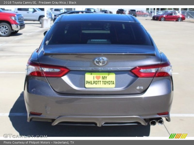 Predawn Gray Mica / Black 2018 Toyota Camry SE