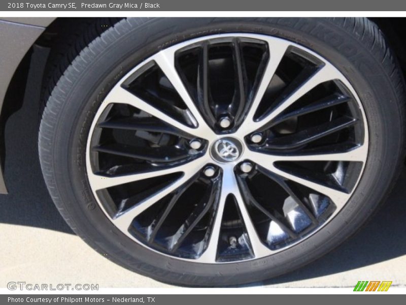 Predawn Gray Mica / Black 2018 Toyota Camry SE