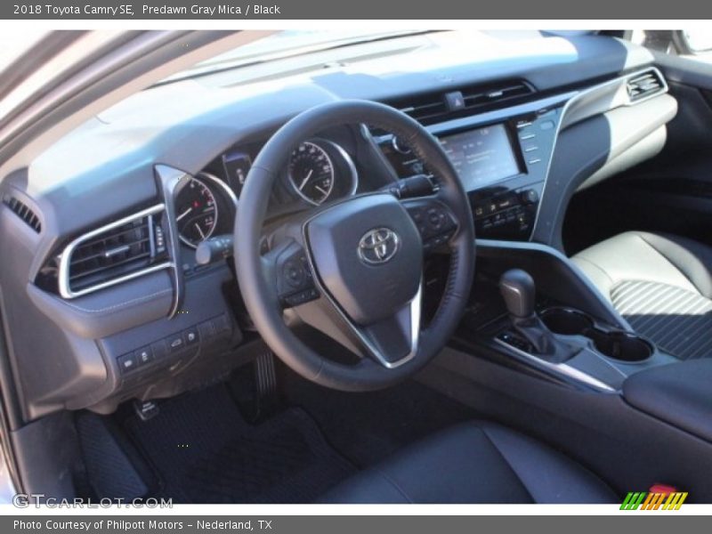 Predawn Gray Mica / Black 2018 Toyota Camry SE