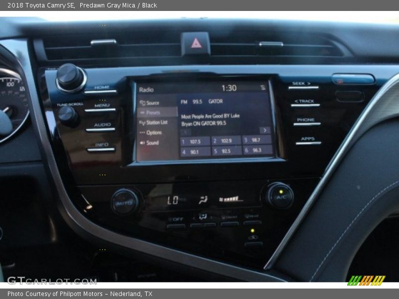 Predawn Gray Mica / Black 2018 Toyota Camry SE