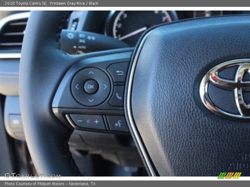 Predawn Gray Mica / Black 2018 Toyota Camry SE