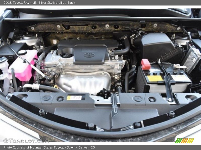 Silver Sky Metallic / Black 2018 Toyota RAV4 LE