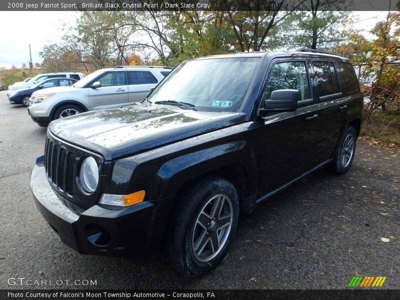 Brilliant Black Crystal Pearl / Dark Slate Gray 2008 Jeep Patriot Sport