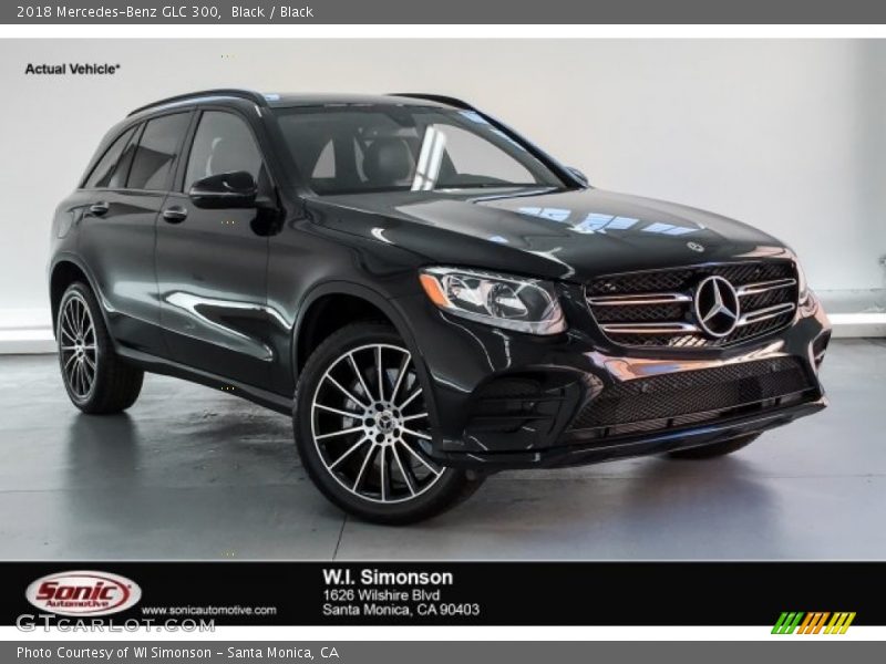 Black / Black 2018 Mercedes-Benz GLC 300