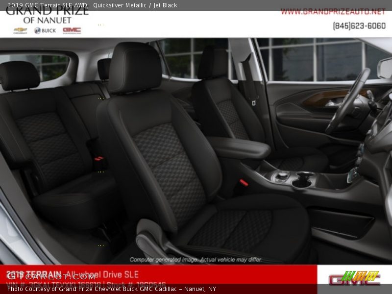 Quicksilver Metallic / Jet Black 2019 GMC Terrain SLE AWD