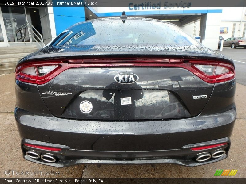 Exhaust of 2019 Stinger 2.0L AWD