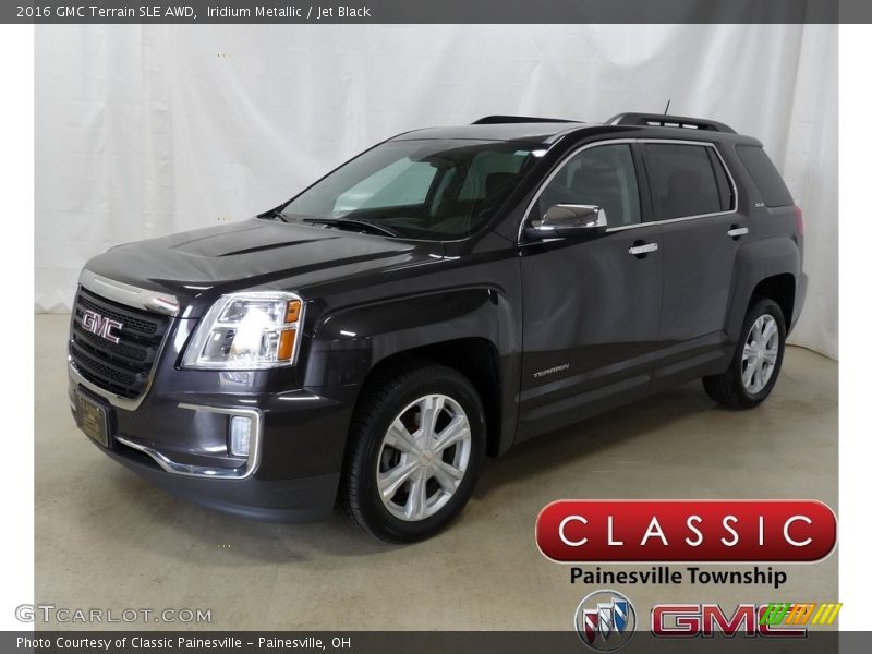 Iridium Metallic / Jet Black 2016 GMC Terrain SLE AWD