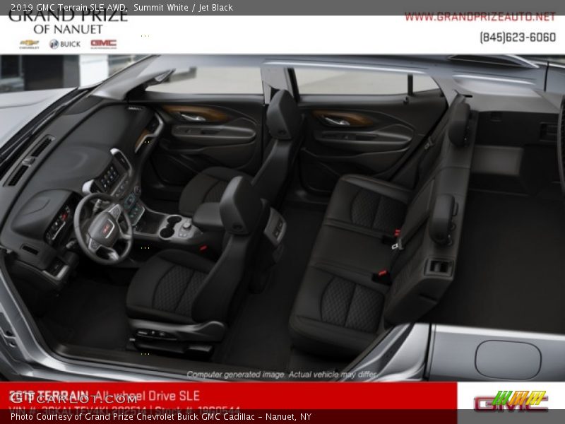 Summit White / Jet Black 2019 GMC Terrain SLE AWD