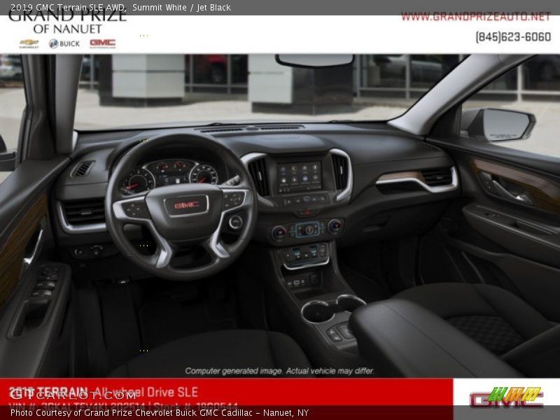 Summit White / Jet Black 2019 GMC Terrain SLE AWD