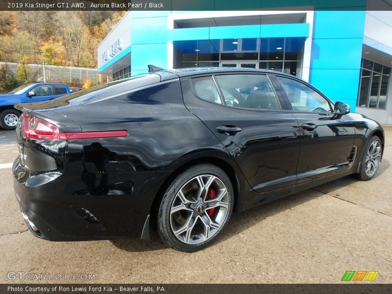 Aurora Black Pearl / Black 2019 Kia Stinger GT1 AWD