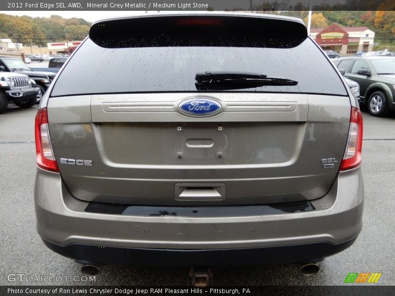 Mineral Grey Metallic / Medium Light Stone 2012 Ford Edge SEL AWD