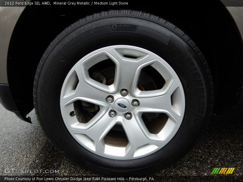 Mineral Grey Metallic / Medium Light Stone 2012 Ford Edge SEL AWD