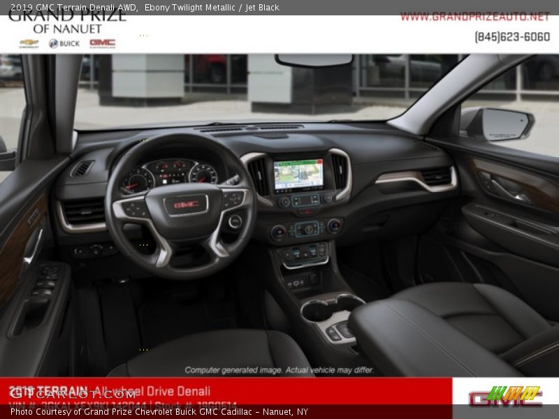 Ebony Twilight Metallic / Jet Black 2019 GMC Terrain Denali AWD
